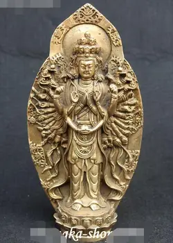 Chnia Bronze Stand 1000 Arms Avalokiteshvara of Goddess Kwan-yin Guan Yin Statue 
Chnia Bronze Stand 1000 Arms Avalokiteshvara of Goddess Kwan-yin Guan Yin Statue