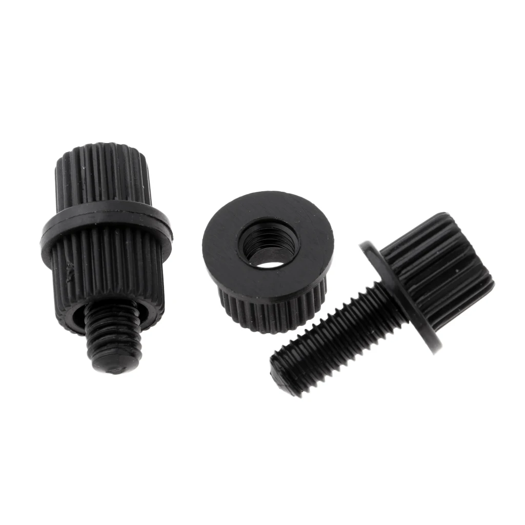 4pcs Black License Plate Frame Security Screw Bolts for Motorcycle