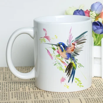 MAYREY Beautiful Bird Printing Cup Ceramic Coffee Mug with Photo Unique Gift Watercolor hummingbird Photo Art Mug 11oz
MAYREY Beautiful Bird Printing Cup Ceramic Coffee Mug with Photo Unique Gift Watercolor hummingbird Photo Art Mug 11oz
