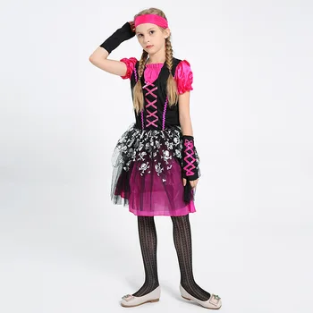 New Halloween Christmas Pirate Costumes Girls Dress Party Cosplay Costume for Children Kids Clothes Viking pirate Performance
New Halloween Christmas Pirate Costumes Girls Dress Party Cosplay Costume for Children Kids Clothes Viking pirate Performance