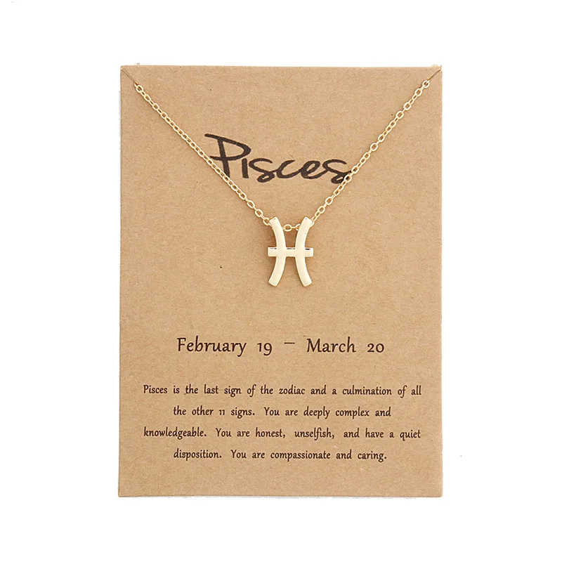 1 Pcs Fashion Jewelry Zodiac 12 Constellation Pisces Pendant Necklace For Women Gifts
1 Pcs Fashion Jewelry Zodiac 12 Constellation Pisces Pendant Necklace For Women Gifts