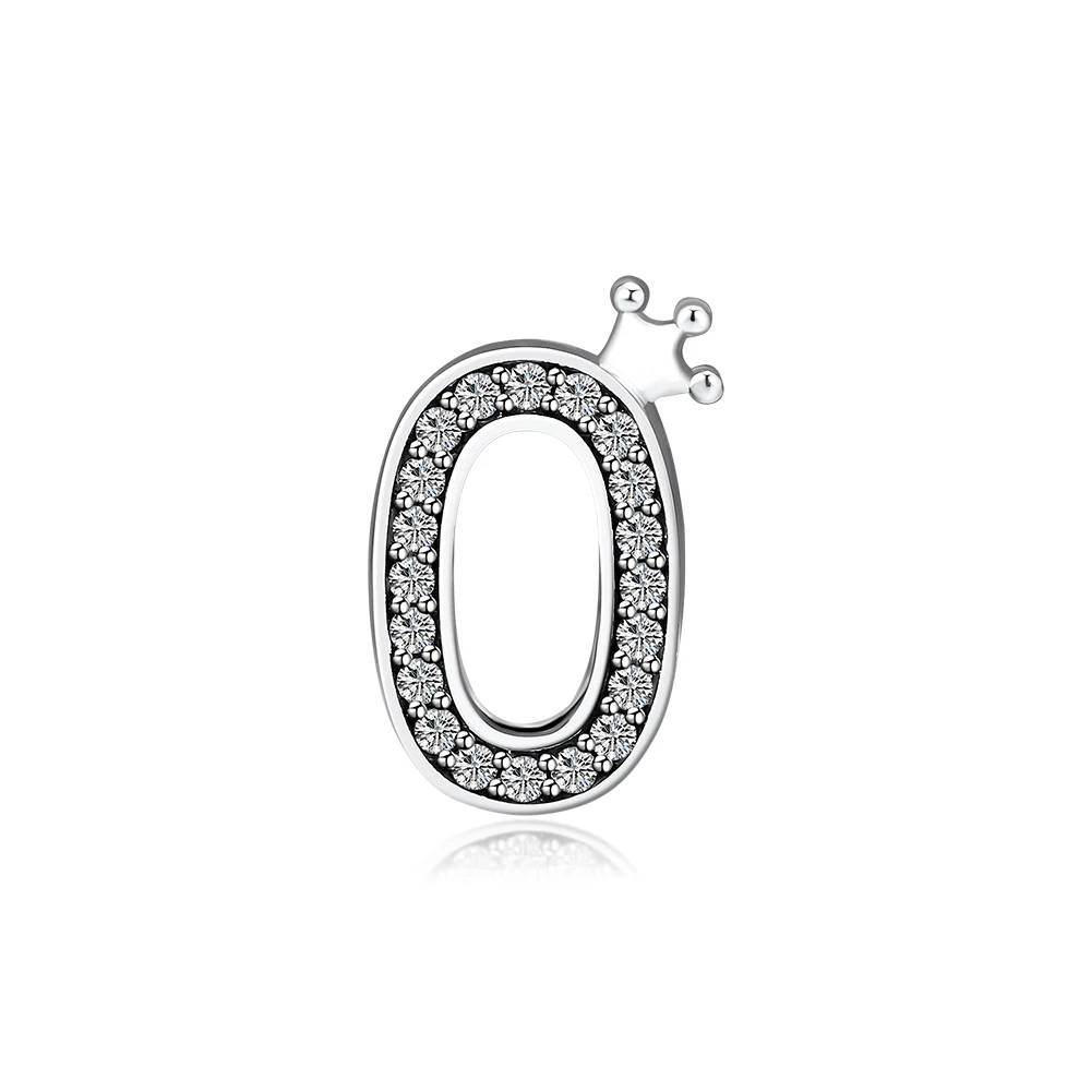 Fits Pandora Bracelets Original Beads Genuine 925 Sterling Silver Sparkling Number 0 Fashion Charms Beads for Jewelry Making CKK
Fits Pandora Bracelets Original Beads Genuine 925 Sterling Silver Sparkling Number 0 Fashion Charms Beads for Jewelry Making CKK