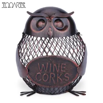 Tooarts Wine Rack Owl Box Mesh Wine Bottle Holder Cork Container Iron Jar Art Decoration Fantastic Sculpture For Home Office
Tooarts Wine Rack Owl Box Mesh Wine Bottle Holder Cork Container Iron Jar Art Decoration Fantastic Sculpture For Home Office