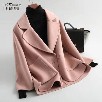 Double-faced Wool Coat Winter Coat Women Clothes 2020 Autumn Vintage Pink Abrigos Korean Woolen Jakcet Manteau Femme Hiver 38066
Double-faced Wool Coat Winter Coat Women Clothes 2020 Autumn Vintage Pink Abrigos Korean Woolen Jakcet Manteau Femme Hiver 38066