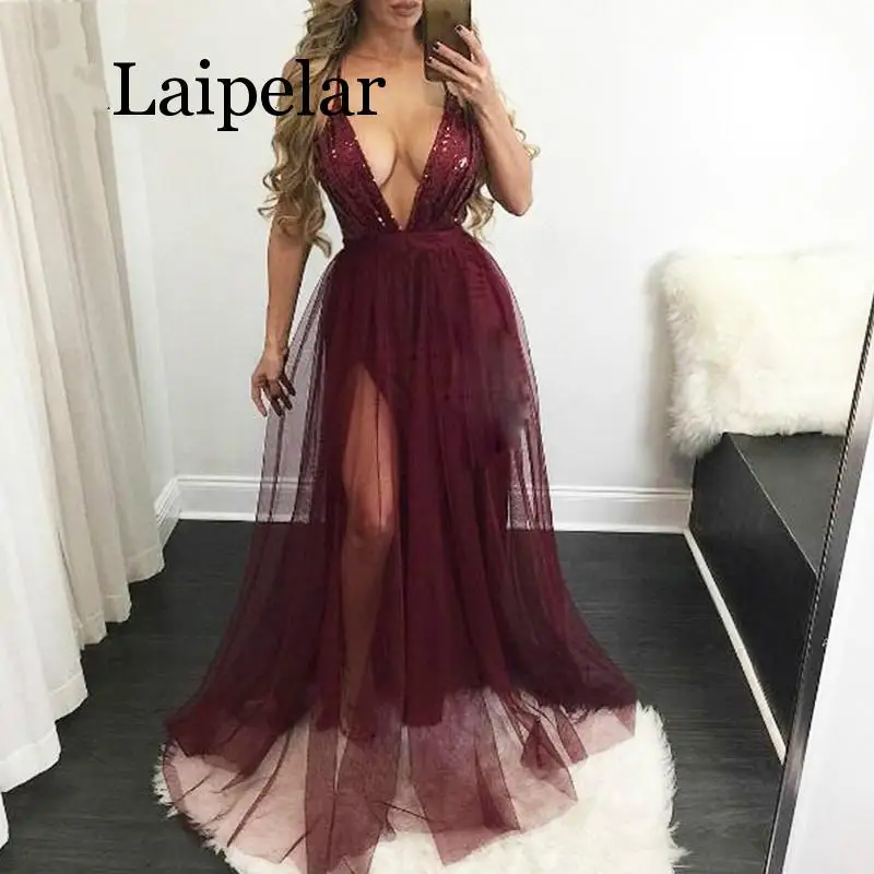 Laipelar Sequin sexy Dress Women Deep V-neck Backless Elegant Dress Vintage Club Wear A Line Casual party Dress
Laipelar Sequin sexy Dress Women Deep V-neck Backless Elegant Dress Vintage Club Wear A Line Casual party Dress