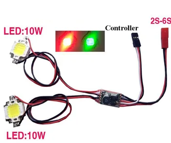 2-6S Double Flash 10W LED Night Light Lamp Strobe Module 8-26V For RC Quadcopter Drone Navigation Red+Green
2-6S Double Flash 10W LED Night Light Lamp Strobe Module 8-26V For RC Quadcopter Drone Navigation Red+Green