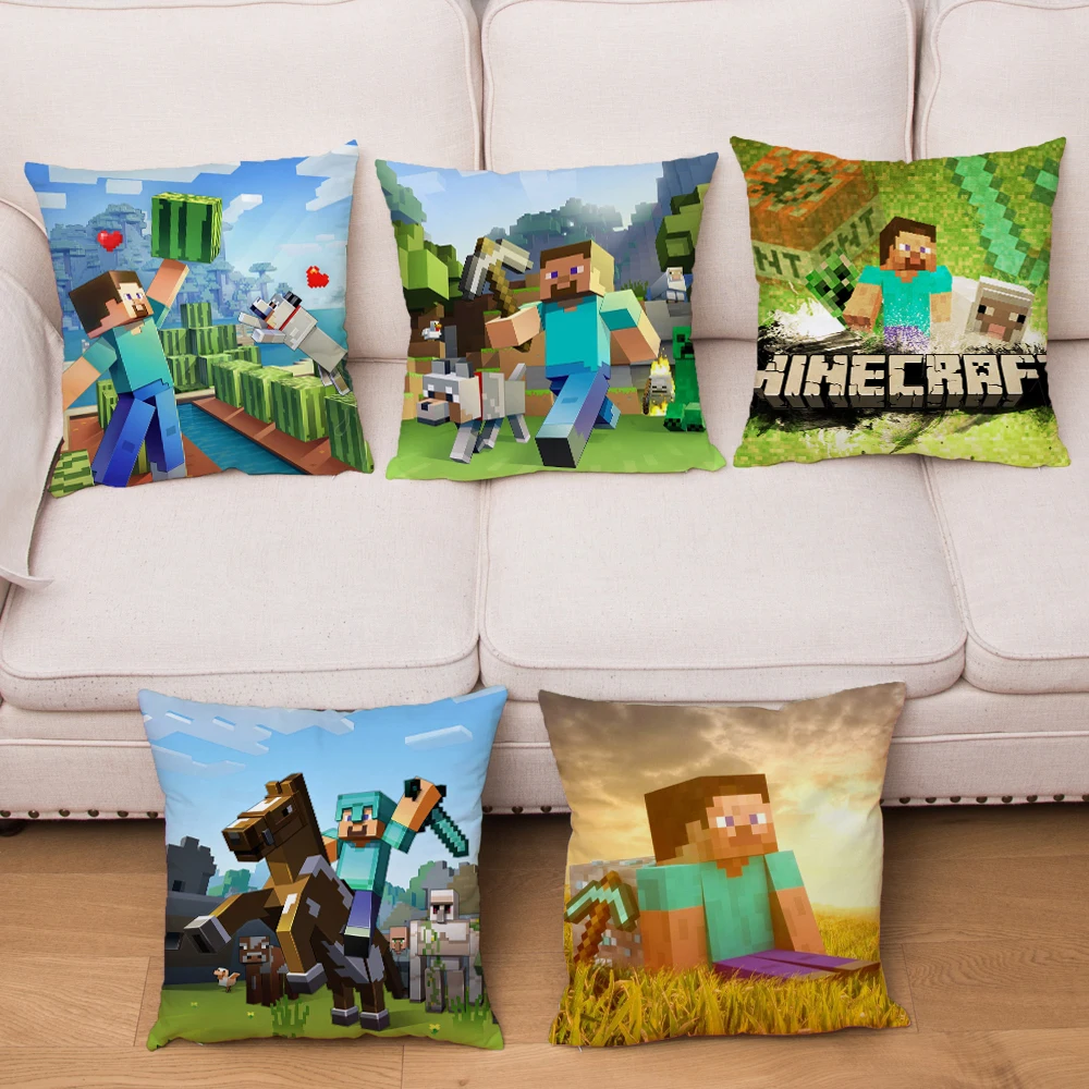 Super Soft Short Plush Pillow Cover Game Minecraft Print Cushion Covers 45*45 Square Throw Pillow Case Car Home Decor Pillowcase
Super Soft Short Plush Pillow Cover Game Minecraft Print Cushion Covers 45*45 Square Throw Pillow Case Car Home Decor Pillowcase