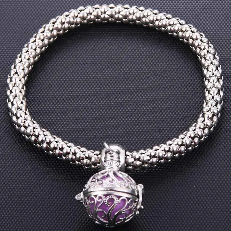 Exquisite Cage Perfume Essential Oil Diffusion Corn Chain Bracelet Elastic Exquisite Aroma Bracelet Creative Fashion Jewelry
Exquisite Cage Perfume Essential Oil Diffusion Corn Chain Bracelet Elastic Exquisite Aroma Bracelet Creative Fashion Jewelry