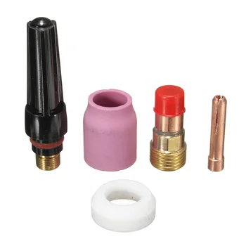 1Set 5Pcs TIG Welding Torch Accessories 3/32" Stubby Gas Lens Kit Tig Welding for WP-17/18 /26 Series
1Set 5Pcs TIG Welding Torch Accessories 3/32" Stubby Gas Lens Kit Tig Welding for WP-17/18 /26 Series