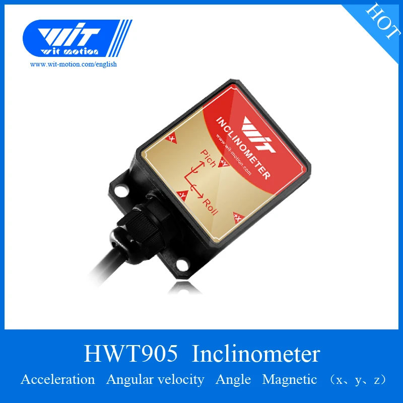 HWT905 Sensor Military-Grade High Precision 0.05 Degree 3 Axis Angle Measurement Inclinometer IP67 Waterproof & Anti-vibration
HWT905 Sensor Military-Grade High Precision 0.05 Degree 3 Axis Angle Measurement Inclinometer IP67 Waterproof & Anti-vibration