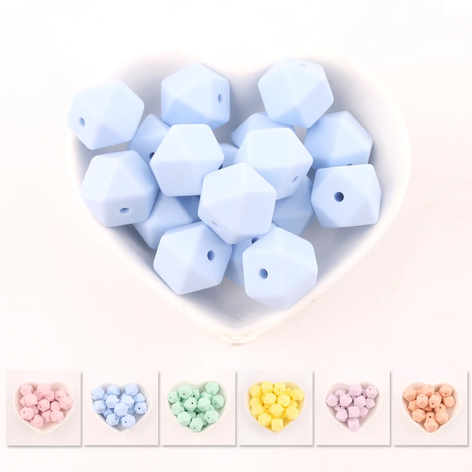 Bite Bites Candy Blue 14mm Hex Silicone Beads 10pcs Baby Bracelet Silicone Teething Baby Accessories DIY Necklace Baby Teether
Bite Bites Candy Blue 14mm Hex Silicone Beads 10pcs Baby Bracelet Silicone Teething Baby Accessories DIY Necklace Baby Teether