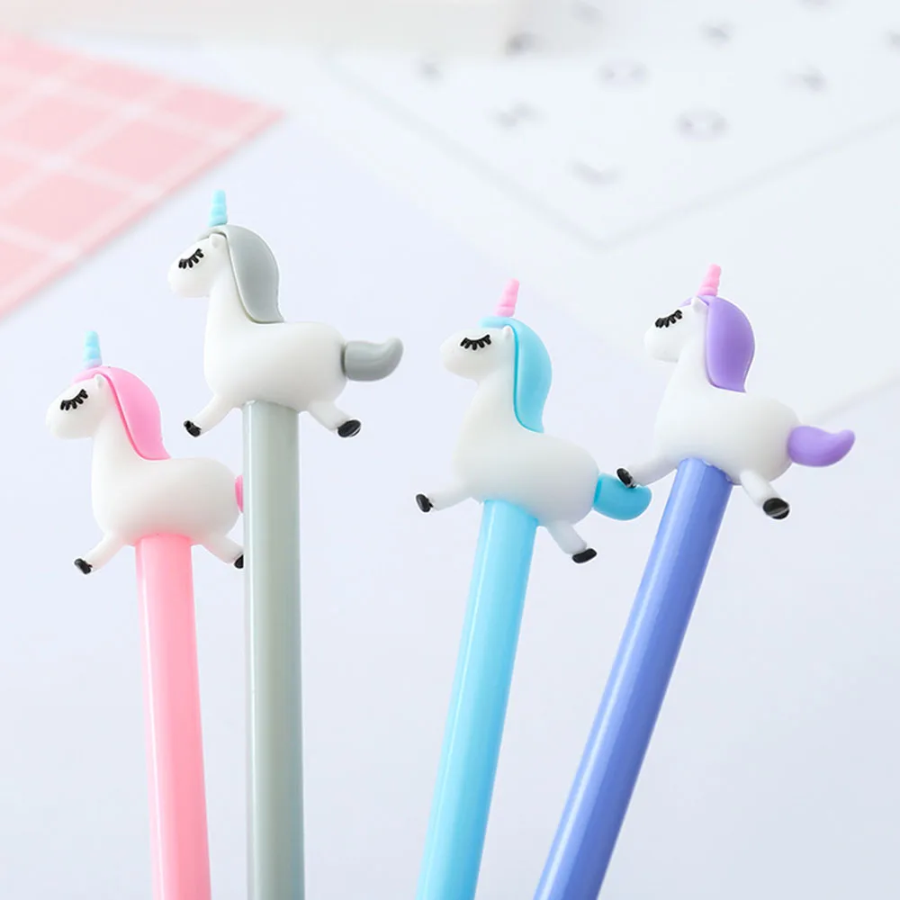 4Pcs/lot 0.5mm Cute Unicorn Cartoon Gel Pen Promotional Gift Stationery School & Office Supply
4Pcs/lot 0.5mm Cute Unicorn Cartoon Gel Pen Promotional Gift Stationery School & Office Supply