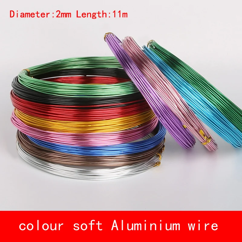 diameter 2mm length 10 meter 99.9% pure Aluminum wire soft not fade color AL wire for Industry lab DIY Horticultural model
diameter 2mm length 10 meter 99.9% pure Aluminum wire soft not fade color AL wire for Industry lab DIY Horticultural model