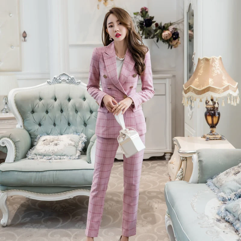 South Korea's New Spring and Summer New Fashion Elegant Lattice Suit Suit Female Temperament Was Thin Nine Pants Women Outfits
South Korea's New Spring and Summer New Fashion Elegant Lattice Suit Suit Female Temperament Was Thin Nine Pants Women Outfits