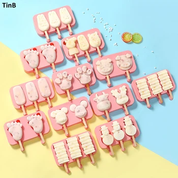 10 style DIY Silicone Ice Cream Mold Popsicle Molds Popsicle Maker Holder Frozen Ice Mould with Popsicle Sticks lid kitchen Tool
10 style DIY Silicone Ice Cream Mold Popsicle Molds Popsicle Maker Holder Frozen Ice Mould with Popsicle Sticks lid kitchen Tool