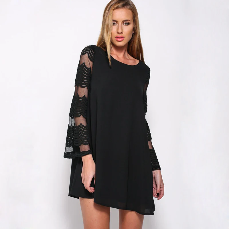 Fanbety 2019 New Solid O-Neck Party Dress Women Elegant Mesh Mini A-line Dress Casual Loose Long Sleeve Dresses Vestidos 2XL
Fanbety 2019 New Solid O-Neck Party Dress Women Elegant Mesh Mini A-line Dress Casual Loose Long Sleeve Dresses Vestidos 2XL