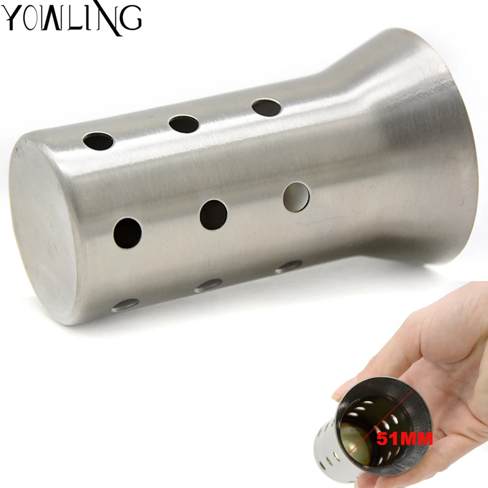 2018 the new 51MM Universal Motorcycle Exhaust pipe Muffler Can be inserted Middle pipeline DB Killer Silencer
2018 the new 51MM Universal Motorcycle Exhaust pipe Muffler Can be inserted Middle pipeline DB Killer Silencer