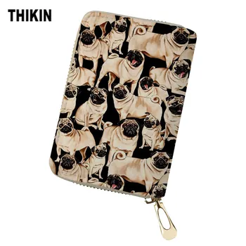 THIKIN Cute Pug Floral Print Women Wallet for Credit Cards Passport Cover Minimalist Women's Purse Card Holder Porte Carte
THIKIN Cute Pug Floral Print Women Wallet for Credit Cards Passport Cover Minimalist Women's Purse Card Holder Porte Carte