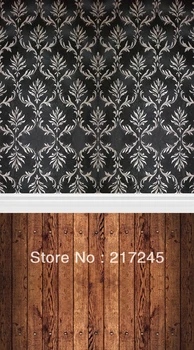Two in one backdrop damask wallpaper and wooden floor backdrop backgrounds 5ftX7ft D-117
Two in one backdrop damask wallpaper and wooden floor backdrop backgrounds 5ftX7ft D-117