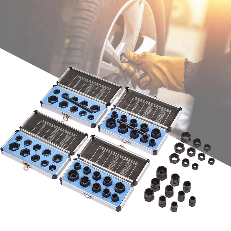 10pcs/Set 11pcs/Set Damaged Bolts Nuts Screws Remover Extractor Removal Tools Set Threading Tool Kit Black Nuts With 6 Styles
10pcs/Set 11pcs/Set Damaged Bolts Nuts Screws Remover Extractor Removal Tools Set Threading Tool Kit Black Nuts With 6 Styles