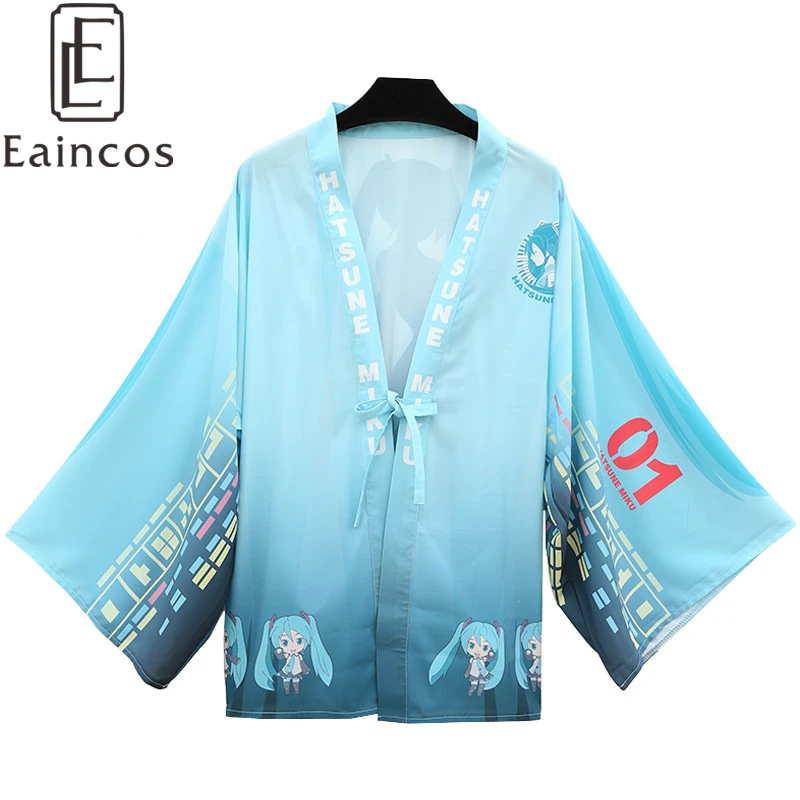 Anime Vocaloid Hatsune Miku Light Blue Print Kimono Cosplay Halloween Party Costume Cloak Robe Girls Haori Chiffon Coat
Anime Vocaloid Hatsune Miku Light Blue Print Kimono Cosplay Halloween Party Costume Cloak Robe Girls Haori Chiffon Coat