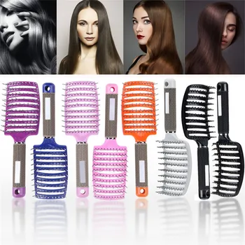 Salon Comb Professional Vent Hair Brush Anti-Static Hair Styling Scalp Massage Comb profissional shampoo brush
Salon Comb Professional Vent Hair Brush Anti-Static Hair Styling Scalp Massage Comb profissional shampoo brush