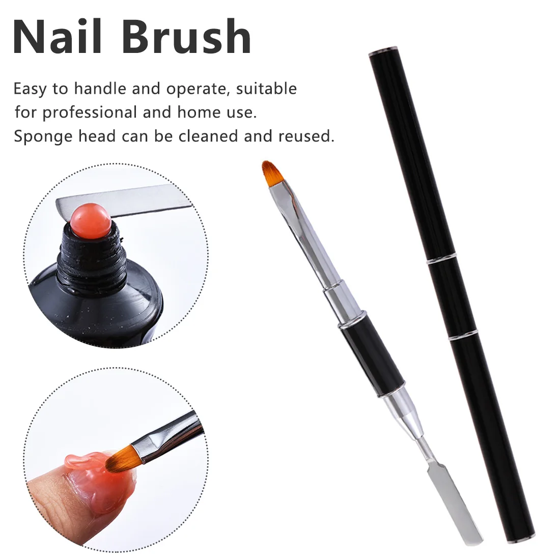 1 pcs Double Side Nail Art Manicure Tip Spatula Brush Poly Gel Pen Extension Builder Accessory Acrylic Auction New Drawing Tool
1 pcs Double Side Nail Art Manicure Tip Spatula Brush Poly Gel Pen Extension Builder Accessory Acrylic Auction New Drawing Tool