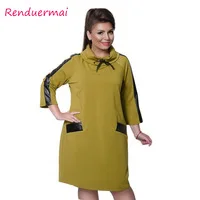 2017-Winter-Women-Dress-Plus-Size-Party-Dress-PU-Lether-Patchwork-Warm-Dress-Loose-Turtleneck-Large.jpg_200x200