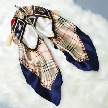 HANSCARF Plaid Printed 100% Satin Silk Scarf Women Square Silk Scarf 90*90 Fashion Scarves & Wraps Shawl Hijab Foulard
HANSCARF Plaid Printed 100% Satin Silk Scarf Women Square Silk Scarf 90*90 Fashion Scarves & Wraps Shawl Hijab Foulard