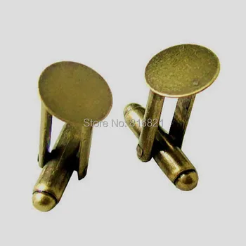 Blank Flat Circle Glue Pad Bezel Slide Pitch Cufflinks Settings Cabochons Bases Men's Cuff Links Findings Antique Bronze tone
Blank Flat Circle Glue Pad Bezel Slide Pitch Cufflinks Settings Cabochons Bases Men's Cuff Links Findings Antique Bronze tone