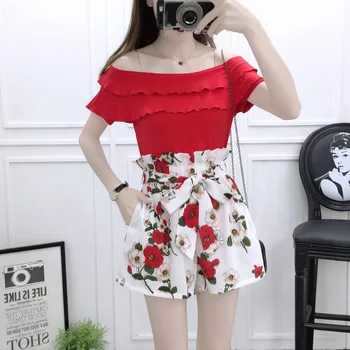 New 2018 summer design top blouse crop bow shorts of tall waist wide-legged short pants two-piece clothing set girl outfit
New 2018 summer design top blouse crop bow shorts of tall waist wide-legged short pants two-piece clothing set girl outfit