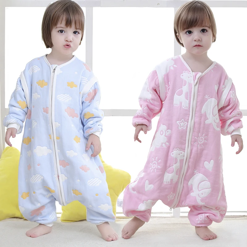 6-layer cotton gauze baby sleeping bag spring and autumn thin children's four seasons universal heating room baby legs anti-kick
6-layer cotton gauze baby sleeping bag spring and autumn thin children's four seasons universal heating room baby legs anti-kick