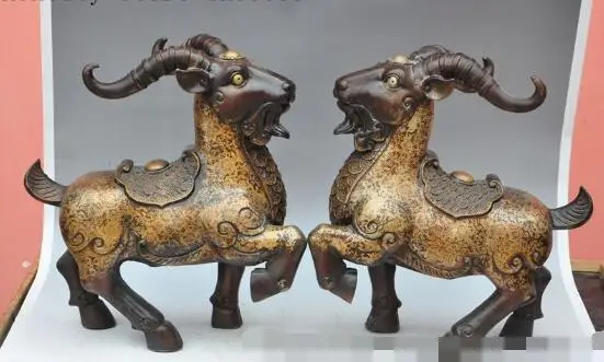 S00308 16"china fengshui bronze wealth money coin animal zodiac sheep goat lucky statue (A0321)
S00308 16"china fengshui bronze wealth money coin animal zodiac sheep goat lucky statue (A0321)