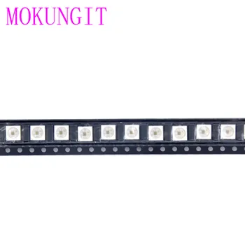 NEW 100PCS SK9822A SMD 5050 RGB Chip Built-In LED Individually Addressable DC5V with DATA and CLOCK seperately Same as HD107S
NEW 100PCS SK9822A SMD 5050 RGB Chip Built-In LED Individually Addressable DC5V with DATA and CLOCK seperately Same as HD107S