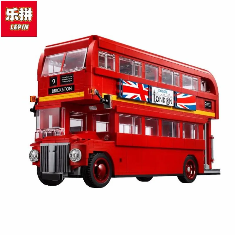 

Lepin 21045 1716Pcs Genuine Technic Series The London Bus Set 10258 Building Blocks Bricks Children Educational Toys Model Gifts