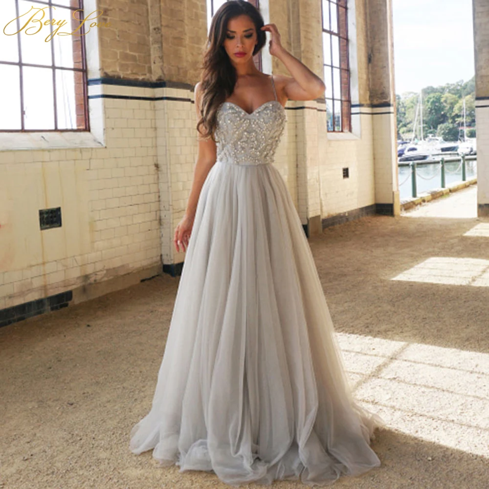 BeryLove Fashion Grey Sliver Prom Dresses 2019 Beaded Tulle Prom Gowns Sweetheart Long Formal Evening Dress Zipper Party Dresses
BeryLove Fashion Grey Sliver Prom Dresses 2019 Beaded Tulle Prom Gowns Sweetheart Long Formal Evening Dress Zipper Party Dresses