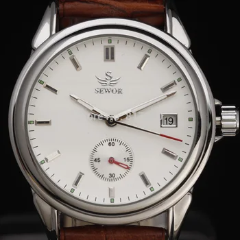 New Fashion SEWOR Mility Watches Calendar Army Clock Leather Strap Casual Mechanical Automatic Self Wind Mens Wrist Watch Gift
New Fashion SEWOR Mility Watches Calendar Army Clock Leather Strap Casual Mechanical Automatic Self Wind Mens Wrist Watch Gift