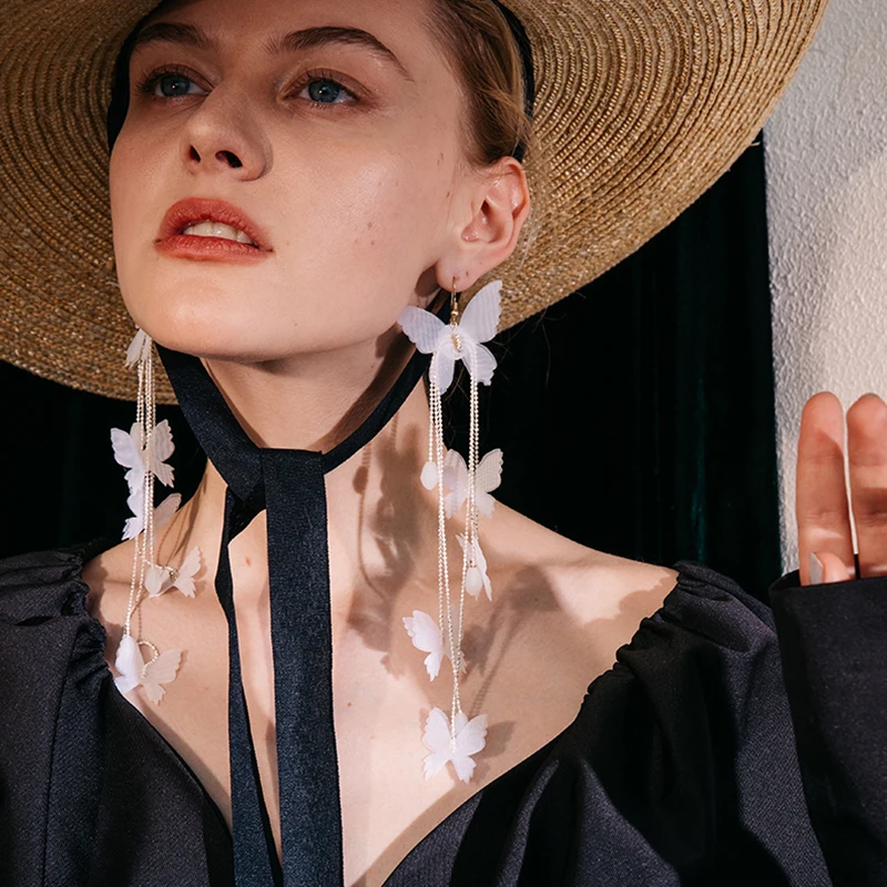 Earrings For Women Fashion Jewelry 2019 Big Boho Long White Butterfly Drop Dangle Statement Earrings Party Earrings
Earrings For Women Fashion Jewelry 2019 Big Boho Long White Butterfly Drop Dangle Statement Earrings Party Earrings