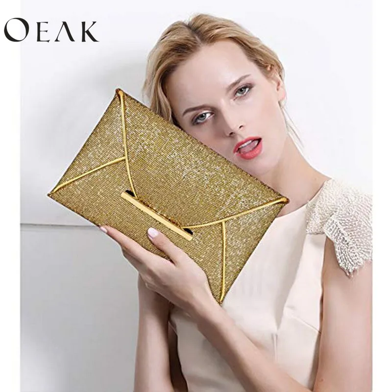 Oeak Women Evening Bag Pouch Sequins Envelope Black Handbag Sparkling Party Bag Solid Wedding Day Clutches Gold Purses
Oeak Women Evening Bag Pouch Sequins Envelope Black Handbag Sparkling Party Bag Solid Wedding Day Clutches Gold Purses
