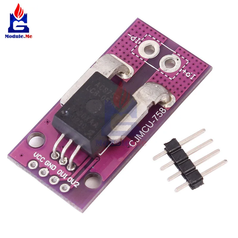 CJMCU-758 Hall Current Sensor ACS758LCB-050B-PFF-T Linear Current Sensor Module 3V 5.5V Single Supply Ultra low Power Board
CJMCU-758 Hall Current Sensor ACS758LCB-050B-PFF-T Linear Current Sensor Module 3V 5.5V Single Supply Ultra low Power Board