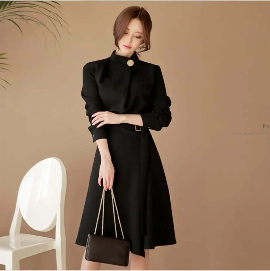 Free shipping New Korean Stand Collar Long Sleeve Pure Color Slim Sexy Women Dress
Free shipping New Korean Stand Collar Long Sleeve Pure Color Slim Sexy Women Dress