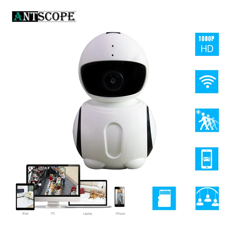 Antscope Robot WIFI Camera IP CCTV Home Security Baby Monitor Wireless 1080P 2MP CMOS Onvif Micro SD Card Robotica IP Camera 49 
Antscope Robot WIFI Camera IP CCTV Home Security Baby Monitor Wireless 1080P 2MP CMOS Onvif Micro SD Card Robotica IP Camera 49