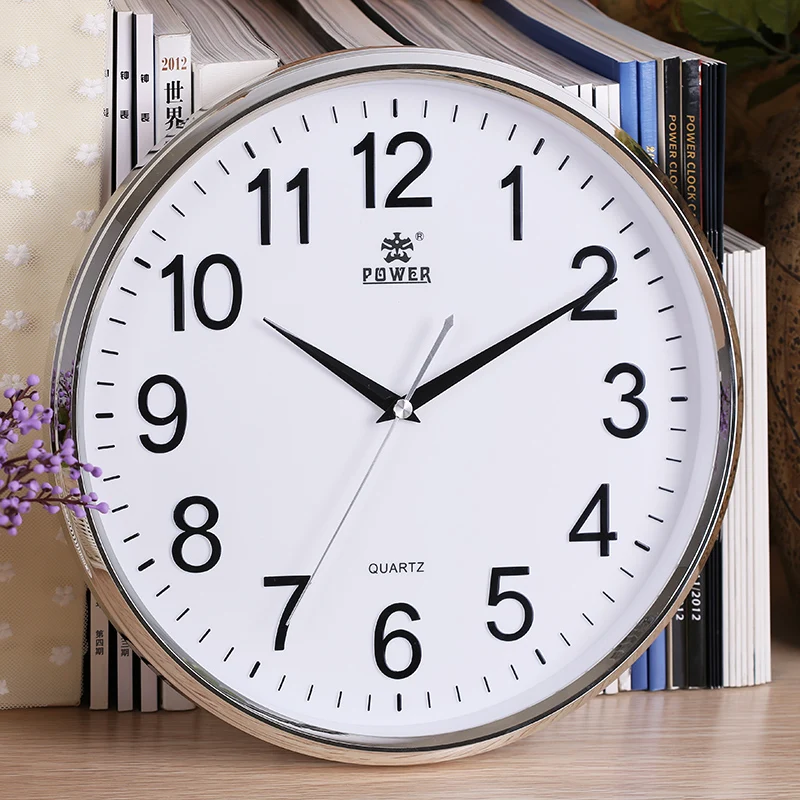 POWER Brand 12 Inch Circular Large Wall Clock Simple Horloge Murale Reloj De Pared Klok Silent Home Decor Metal Pointer Clocks
POWER Brand 12 Inch Circular Large Wall Clock Simple Horloge Murale Reloj De Pared Klok Silent Home Decor Metal Pointer Clocks