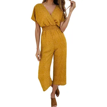 2019 MAXIORILL new women's summer pocket V-neck short-sleeved dot print casual jumpsuit wholesale free shipping t3+3
2019 MAXIORILL new women's summer pocket V-neck short-sleeved dot print casual jumpsuit wholesale free shipping t3+3