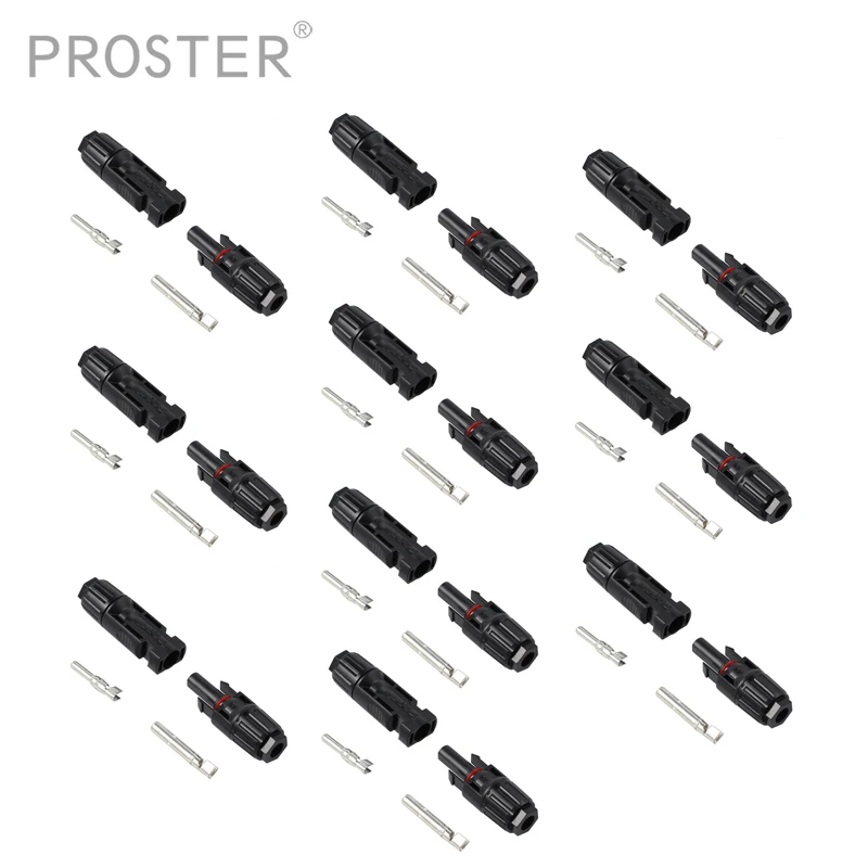 Proster 10 pcs for Male Female Mc4 M/F Connector Set for PV Solar Panel Cable Accessories Set For Solar Cable
Proster 10 pcs for Male Female Mc4 M/F Connector Set for PV Solar Panel Cable Accessories Set For Solar Cable