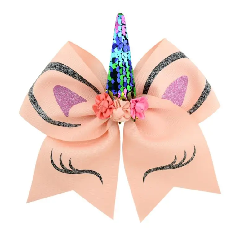 free shipping 30pcs 7-8'' Girl Sequin Unicorn Party Cheer Bows Large Unicorn Cheer Bows Hair Bows With Elastic Band Ponytail
free shipping 30pcs 7-8'' Girl Sequin Unicorn Party Cheer Bows Large Unicorn Cheer Bows Hair Bows With Elastic Band Ponytail