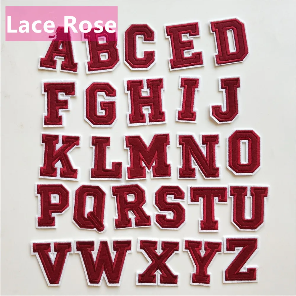 1Pcs Red Embroidered Alphabet Letter Patch For T-shirt Sew/Iron On Accessories Applique Decoration Repair Patches Stickers
1Pcs Red Embroidered Alphabet Letter Patch For T-shirt Sew/Iron On Accessories Applique Decoration Repair Patches Stickers