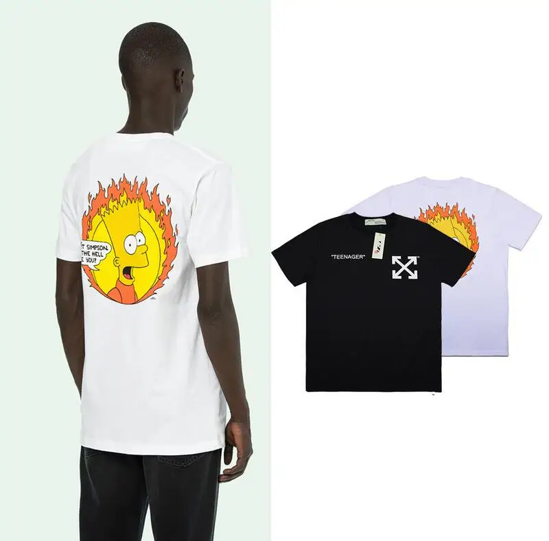 Sinpson flame 19SS Off-White OWF Men/Women Unisex Couple Lovers models Cotton Fashion Casual Short sleeve Round neck T-shirt
Sinpson flame 19SS Off-White OWF Men/Women Unisex Couple Lovers models Cotton Fashion Casual Short sleeve Round neck T-shirt
