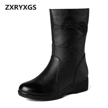 New Large Size Autumn Winter Boots Women Shoes Rhinestone Cow Leather Shoes Women Boots Non-slip Wedges Comfort Warm Snow Boots
New Large Size Autumn Winter Boots Women Shoes Rhinestone Cow Leather Shoes Women Boots Non-slip Wedges Comfort Warm Snow Boots