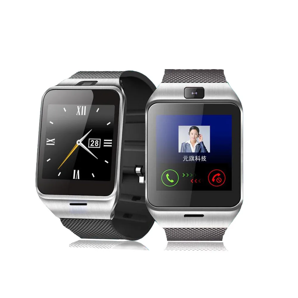 GV18 Smart watch phone 1.55 "GSM Камера наручные Часы sim карты Smartwatch для iPhone6 Samsung Android Phone|gv18 smart